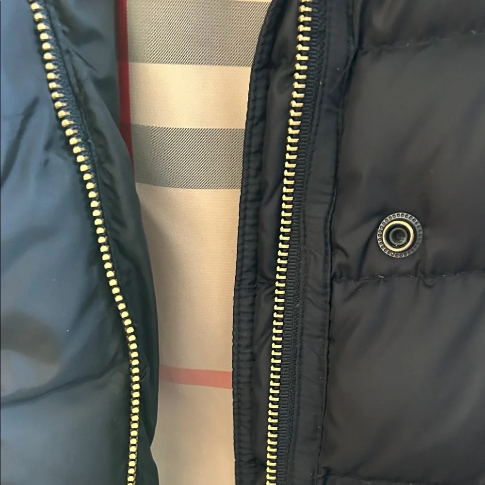 Burberry Black Quilted Puffer Coat with Belt - Picture 7 of 7